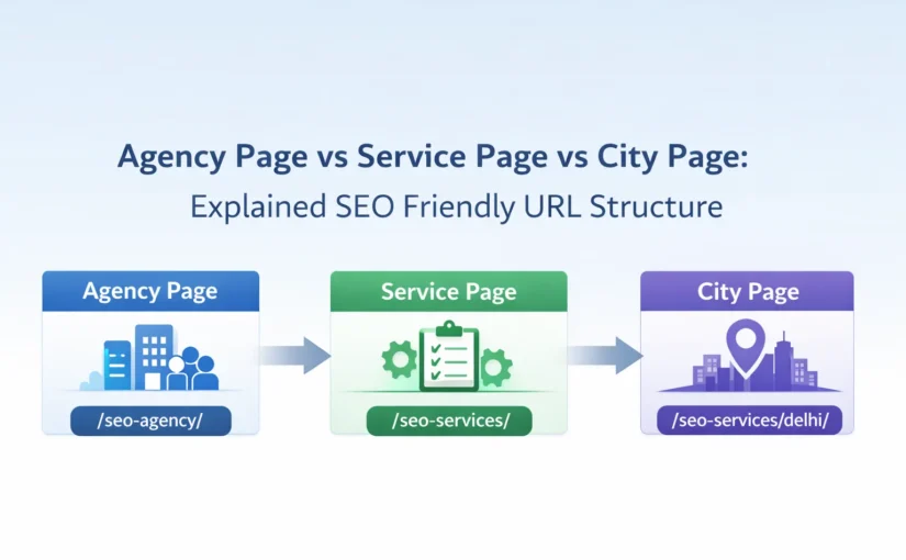 Agency Page vs Service Page vs City Page