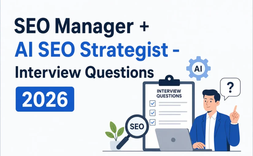 SEO Manager Profil + AI SEO Strategist – Interview Questions 2026